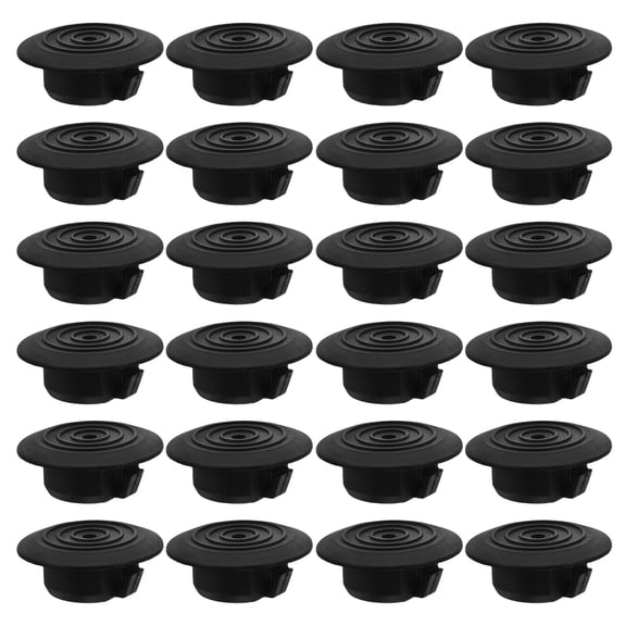 OFFIGAM 100Pcs Black Plastic Side Skirt Replacement Plugs Automotive Flush Mount Hole Covers