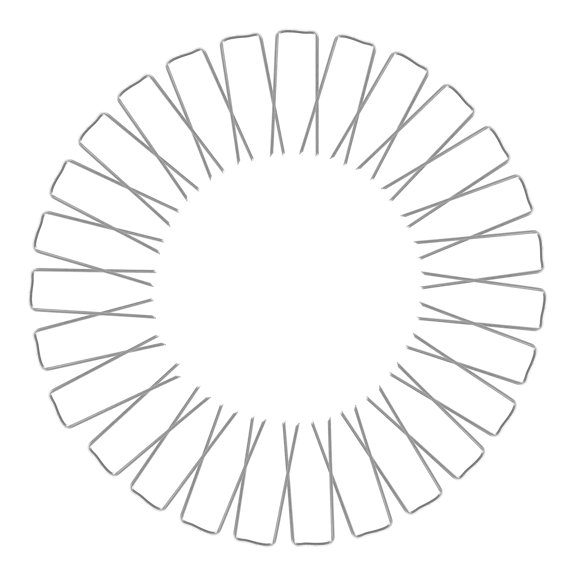 OFFIGAM 100Pcs Gardening Alloy Pins Silver Rust Proof for DIY Holiday Garland and Plant Wreath