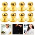 thumbnail image 1 of OFFIGAM Clothes Buttons for Replacement Golden Plastic 100Pcs, 1 of 8