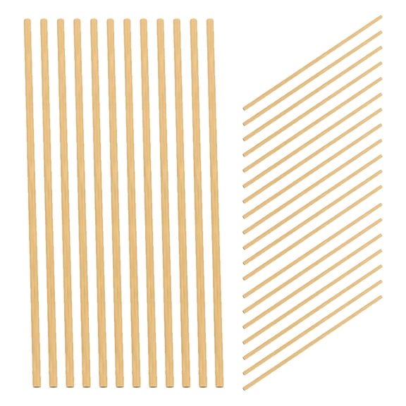 OFFIGAM 100Pcs Natural Drinking Straw Brown Wheat Straw Party Supply