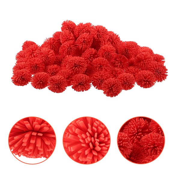 OFFIGAM 100Pcs Red Flower Diffuser Aromatherapy Passive Oil Diffusers for Home Decoration