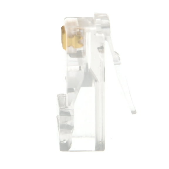 OFFIGAM 100Pcs Rj45 Cat5e Crimp Connector Ends for High Signal Strength Data Transmission