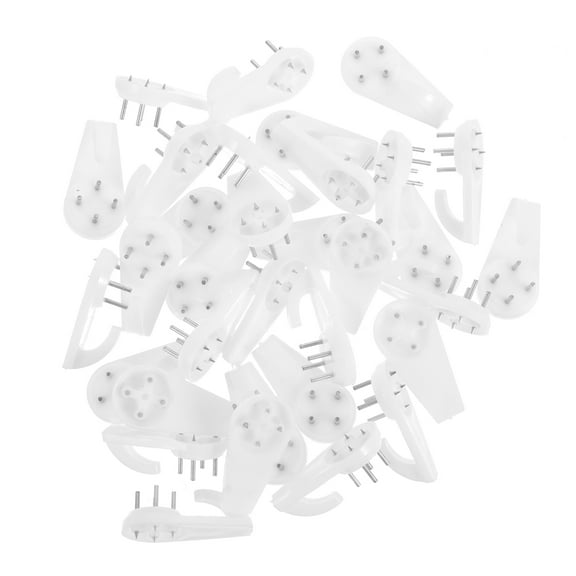 OFFIGAM 100Pcs Simple Design Non-Marking Wall Hooks for Home
