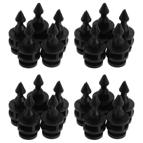 OFFIGAM 100Pcs Tail Light Snap in Clip Black Plastic Tool Free Installation Tailgate Light Hardware