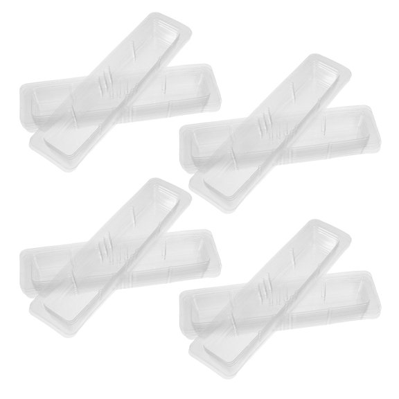 OFFIGAM 100Pcs Transparent PVC Clock Pointer Protection Box for Wall Clocks with Clear Visibility