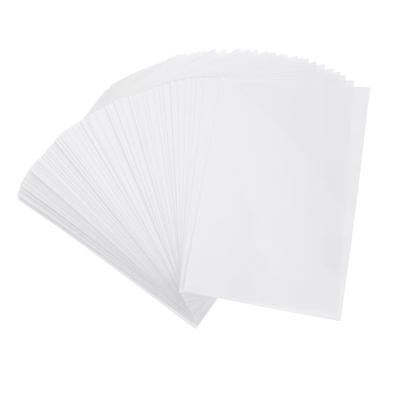 OFFIGAM 100Pcs White Laminating Sheets Self Sealing Clear Protective Film for Documents and Photos