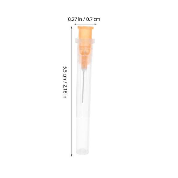 OFFIGAM Stainless Steel Lab Dispensing Needles with Luer Lock, 100 Pieces for Precise Liquid Handling