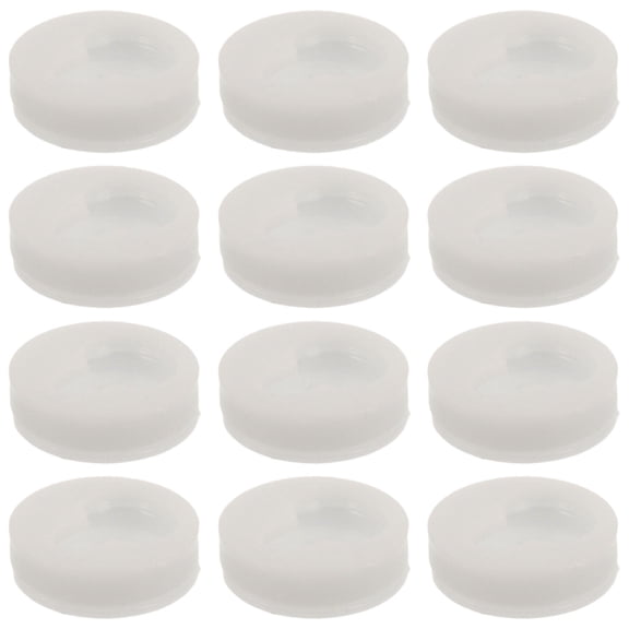 OFFIGAM 100pcs Keyhole Shelf Bracket For Wall Mounting Plastic Hangers With Round Design