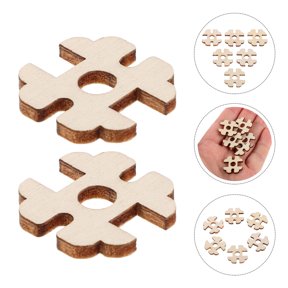 OFFIGAM 100pcs Wooden Pom Holders for Hats Removable Hollow Buttons B Style