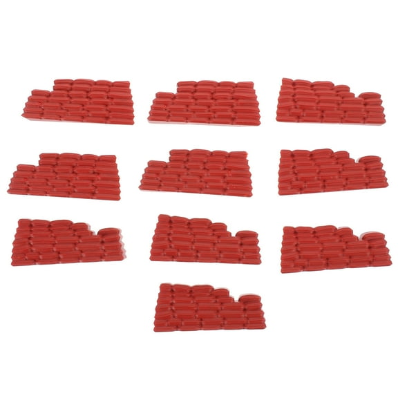 OFFIGAM 10PCS Green Sandbag Bunker Game Prop Models for Kids Role Play and Collectors Outdoor Fun