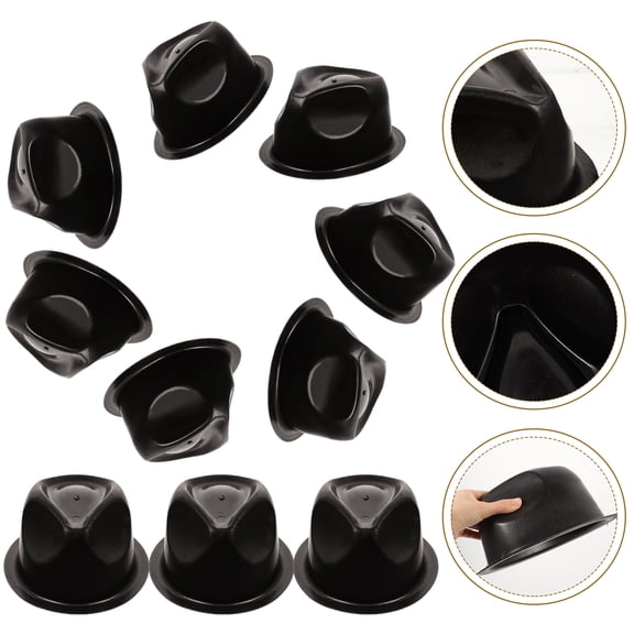 OFFIGAM Western Hat Rack Black 10Pcs 9.4X7.9X4.7In