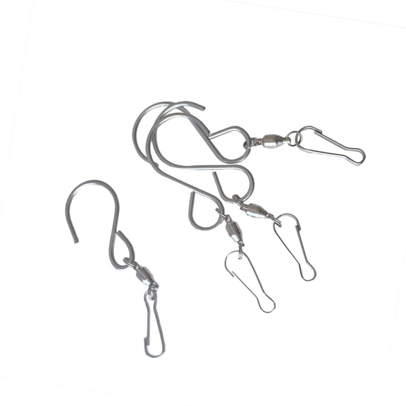 OFFIGAM 10Pack Silver S Hooks with Smooth Polished Surface for Hanging Retail Products and Crystal Rotators