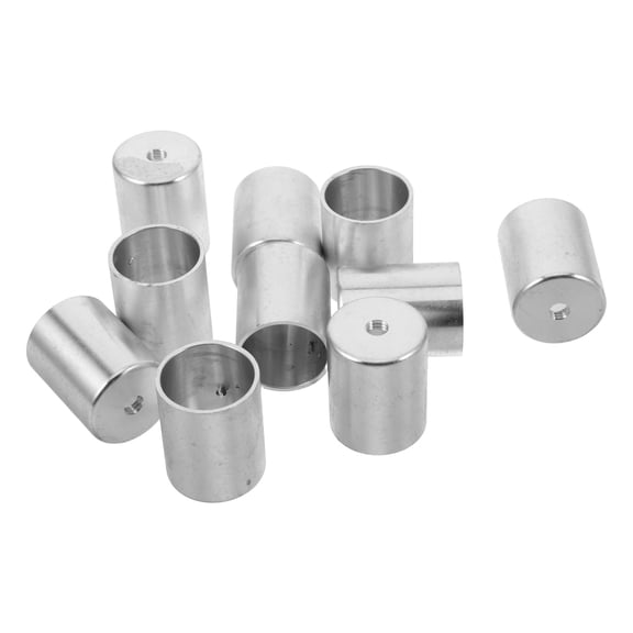 OFFIGAM 10Pcs Aluminum Candle Drip Protector Cups Metal Candle Inserts for Home Decoration