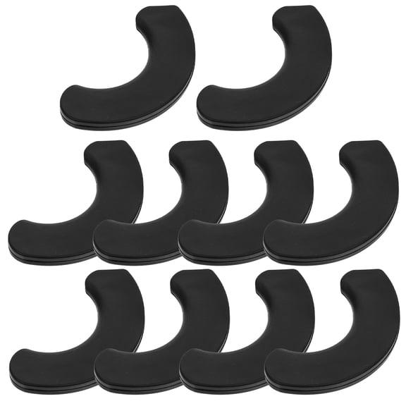 OFFIGAM 10-Pack Weight Pad Cushions for Dumbbells Fitness Workout Equipment, Black Protective Covers