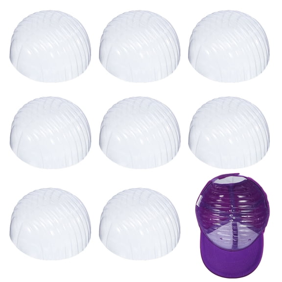 OFFIGAM 10Pcs Clear Plastic Baseball Cap Holder Stand for Display and Shape Maintenance