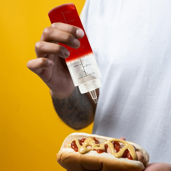 OFFIGAM Condiment Squeeze Bottle, Food Grade Pe, Safe and Leak-Proof for Kitchen, 10Pcs