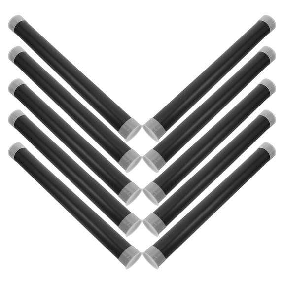OFFIGAM 10Pcs Black Plastic Poster Shipping Tubes with Lightproof Protection