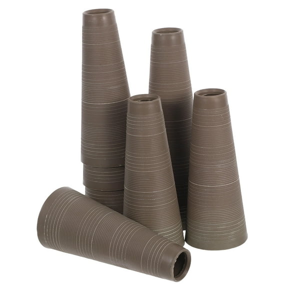 OFFIGAM Light Grey Plastic Thread Cones for Easy Thread Management, Non-Sewing Spools Ideal for Crafting and Organizing