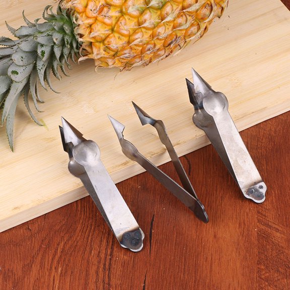 OFFIGAM 10Pcs Premium Stainless Steel Pineapple Cutter with Comfortable Handle for Kitchen