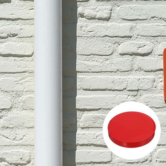 OFFIGAM 10Pcs Red PVC Pipes End Plug Durable Material Multipurpose Use for Garden Hose and Drainage Pipes