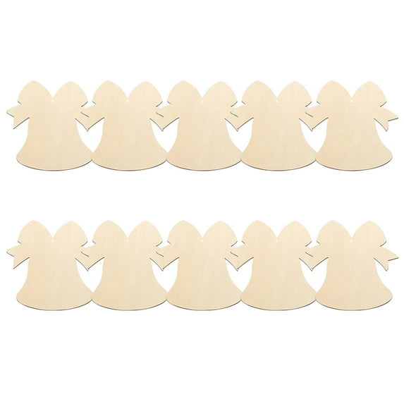 OFFIGAM Ornament Making Wood Ornaments Beige 10Pcs 6.8X6.5In