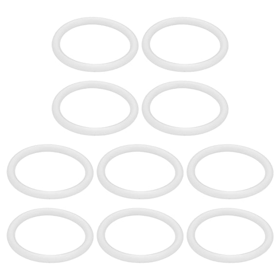 OFFIGAM 10Pcs White Silicone Seal Ring for Ice Cream Machine Universal Compatible Gasket Replacement