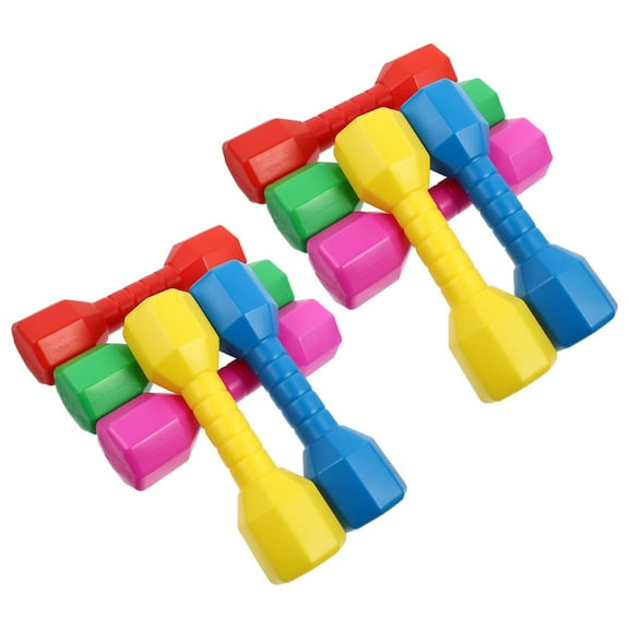 OFFIGAM 10pcs Kids Hand Weights Set in Assorted Colors for Junior Fitness and Early Education Activities