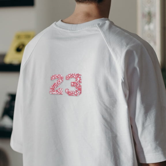 OFFIGAM 10pcs Multi Color IronOn Rhinestone Number Patches for Clothing Decor and DIY Projects