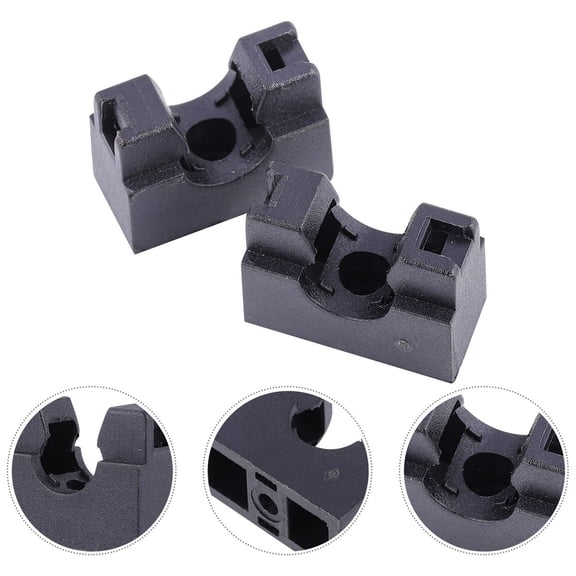 OFFIGAM 10pcs Outdoor Hose Support Hose Bracket Nylon Black For Gardeners