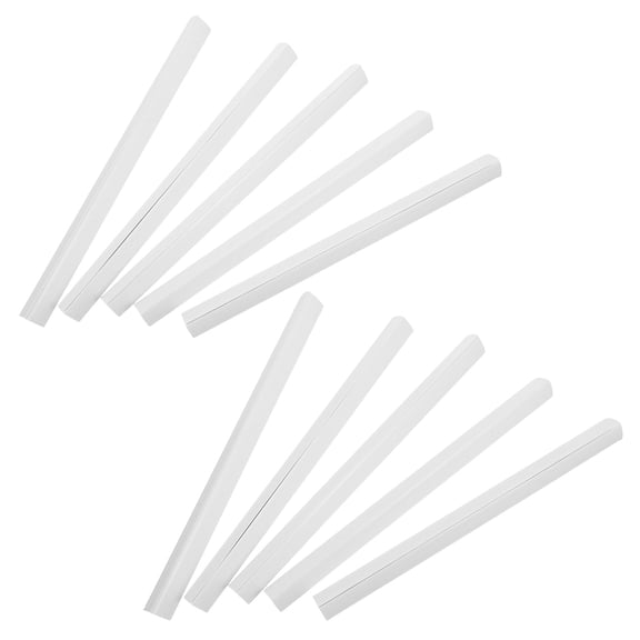 OFFIGAM 10-Pack A4 Plastic Slide Binder Bars, 310mm White Report Spines, 23mm Spine Width Binding Strips for Documents and Files