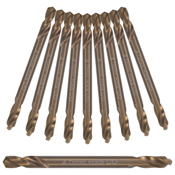 OFFIGAM Offigam 10pcs Double End Drill Bits Low Cutting Resistance Chip Evacuation