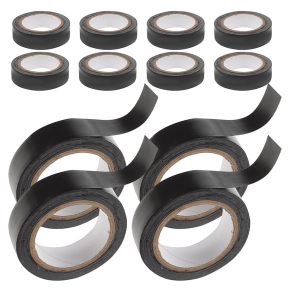 OFFIGAM 12 Rolls Wire Tape Insulation Black PVC Electrical for Indoor Use