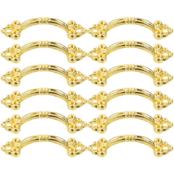 OFFIGAM Set of 12 Mini Vintage Drawer Knobs Zinc Alloy Decorative Handles for Furniture Cabinets and Storage Boxes