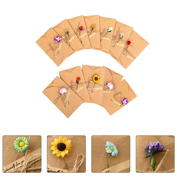 OFFIGAM 12-Pack Artistic Blessing Cards with Kraft Paper Envelopes for Friends, Thank You, and Special Occasions