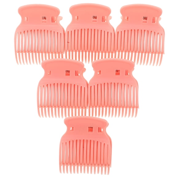 OFFIGAM 12Pcs Beige Hair Curler Jaw Clamps for Perming, Coloring, and Hair Treatment Styling Tools