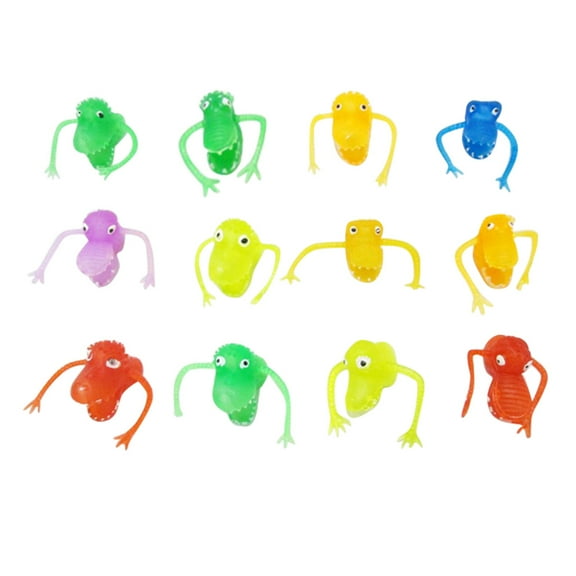 OFFIGAM 12-Pack Assorted Plastic Finger Puppets for Kids Birthday Party Storytelling and Fun Props