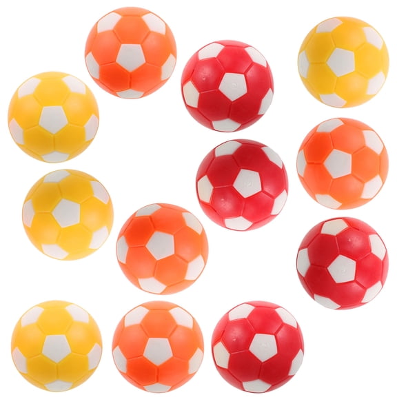 OFFIGAM 12Pcs Table Football Balls for Foosball Game Assorted Color Standard Size Replacement