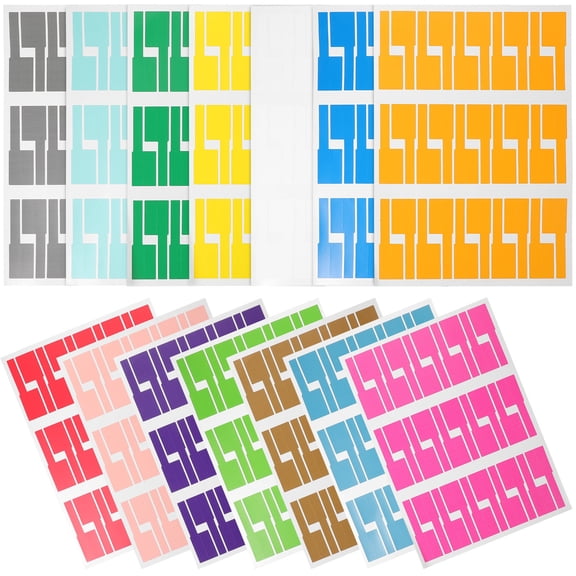 OFFIGAM Cable Labels Assorted Color for Easy Wire Identification and Adornment