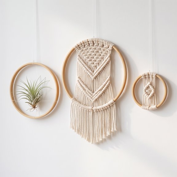 OFFIGAM 14pcs Dream Catcher Rings for Floral Macrame Wall Hanging Crafts