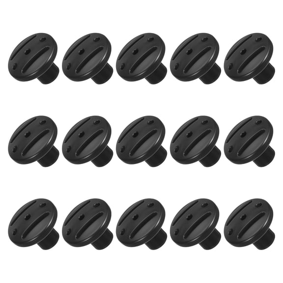 OFFIGAM 15Pcs Black Tent Pole Protective Caps Lightweight Durable Pole End Covers for Camping