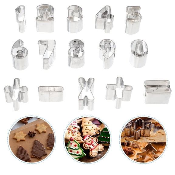 OFFIGAM 15-Piece Stainless Steel Cookie Cutters Set for Baking, Family Fun, Kitchen Tools, and Easy to Use