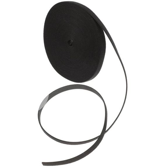 OFFIGAM Black Cable Organizer Strap with Hook and , Self-Adhesive Cord Management Solution