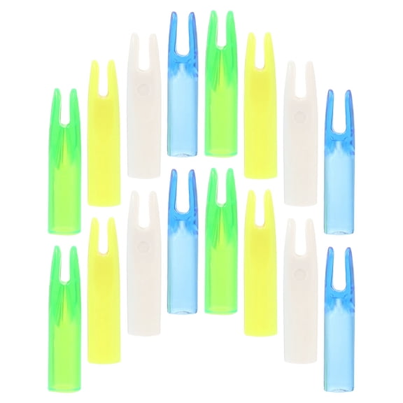 OFFIGAM 16Pcs Hunting Arrow Nocks with Sturdy Plastic Material for Wooden Shafts