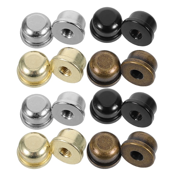 OFFIGAM 16pcs Metal Horn Shaped Lamp Finials Caps Modern Decoration 0.70.70.5in