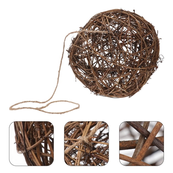 OFFIGAM Bird Nesting Material Sphere for Hummingbirds, Natural Wood Fiber for Birdhouse and Garden Wildlife Care