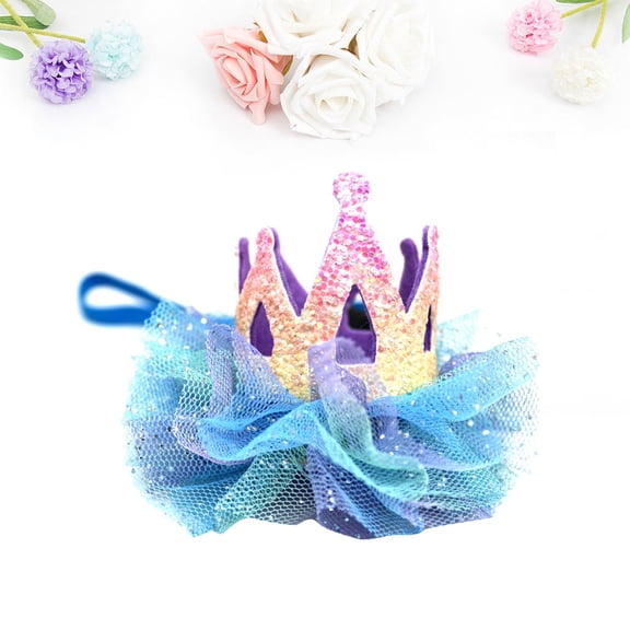 OFFIGAM 1PC Cat Holiday Hat Crown Shaped Adjustable Assorted Color Headwear for