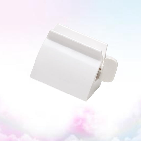 OFFIGAM 1PC Toothpaste Bottle Squeezer Portable Design for Home Use White Plastic