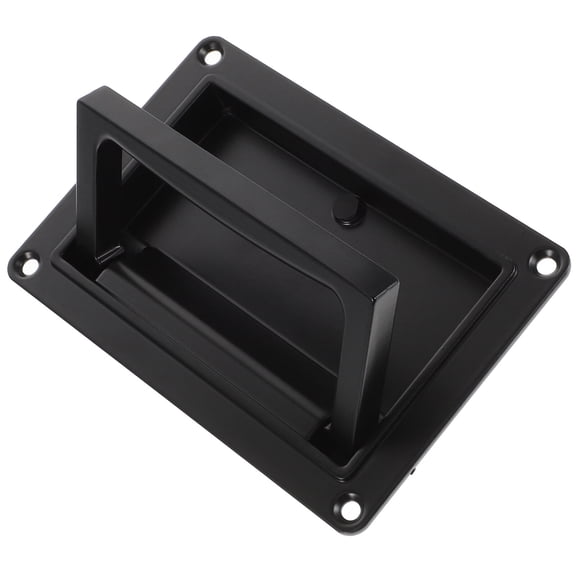 OFFIGAM Zinc Alloy Door Pull Handles in Black, Quiet for Sliding Doors, Easy Grip and