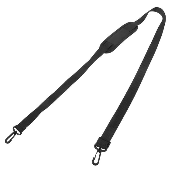 OFFIGAM 1-Pack Black Nylon Adjustable Wide Shoulder Strap for Briefcase, Travel, and Mens Bags