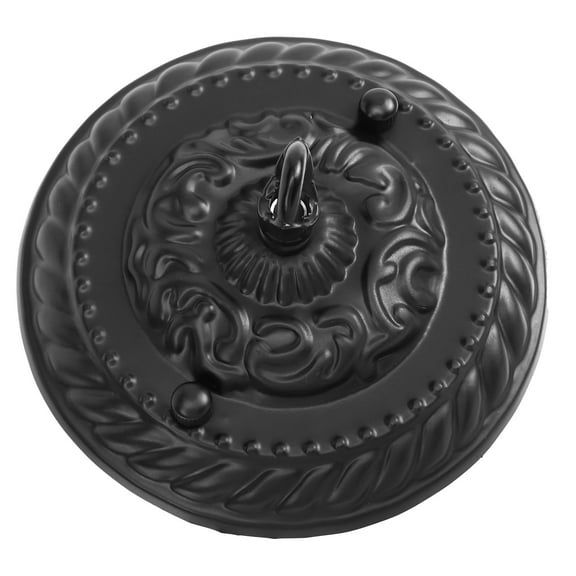 OFFIGAM Zinc Alloy Canopy Light Ceiling Cover for Home Decoration, 13.5 x 13.5 x 6.5 Inches, 1 Pack